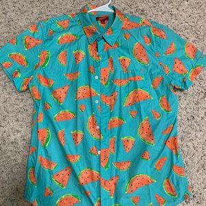 Mens Large Outdoor Watermelon Party T-Shirt